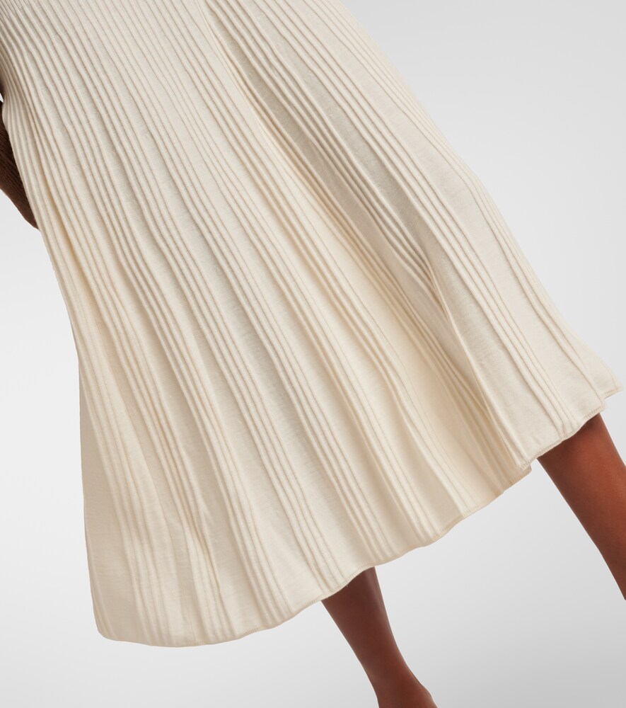  Joseph Joseph Knitted Wool Midi Skirt 