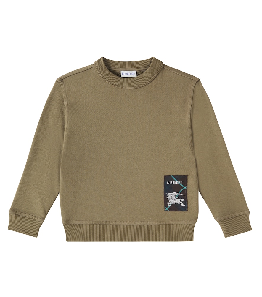 Burberry Ekd Cotton Jersey Sweatshirt In Brown
