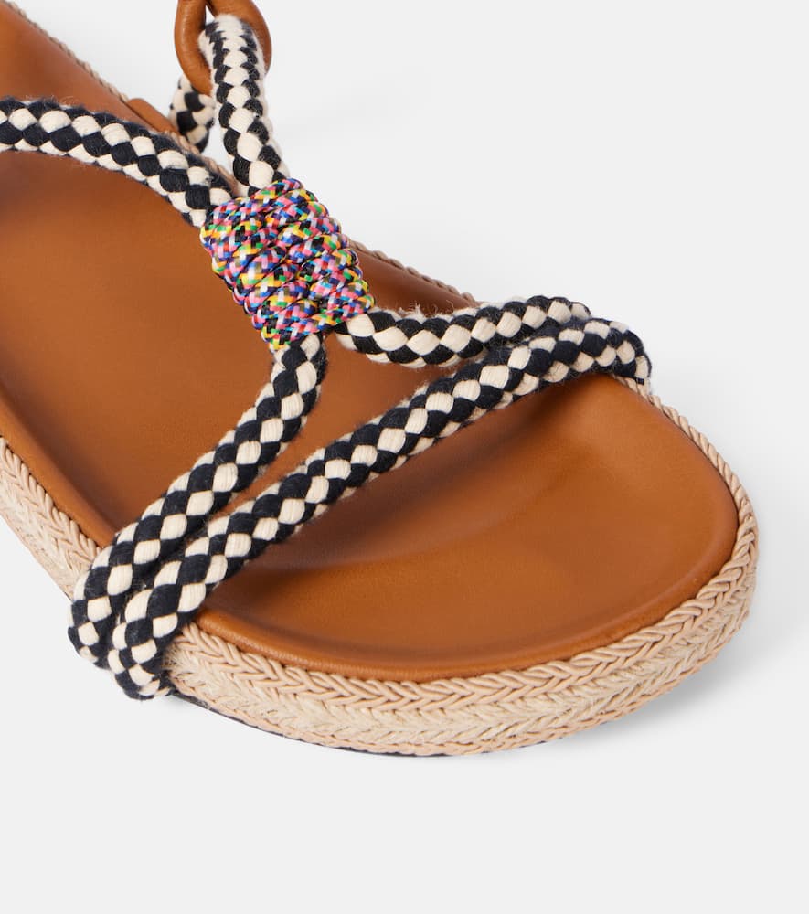 Isabel Marant Espadrilles Waltee Mit Leder In Beige