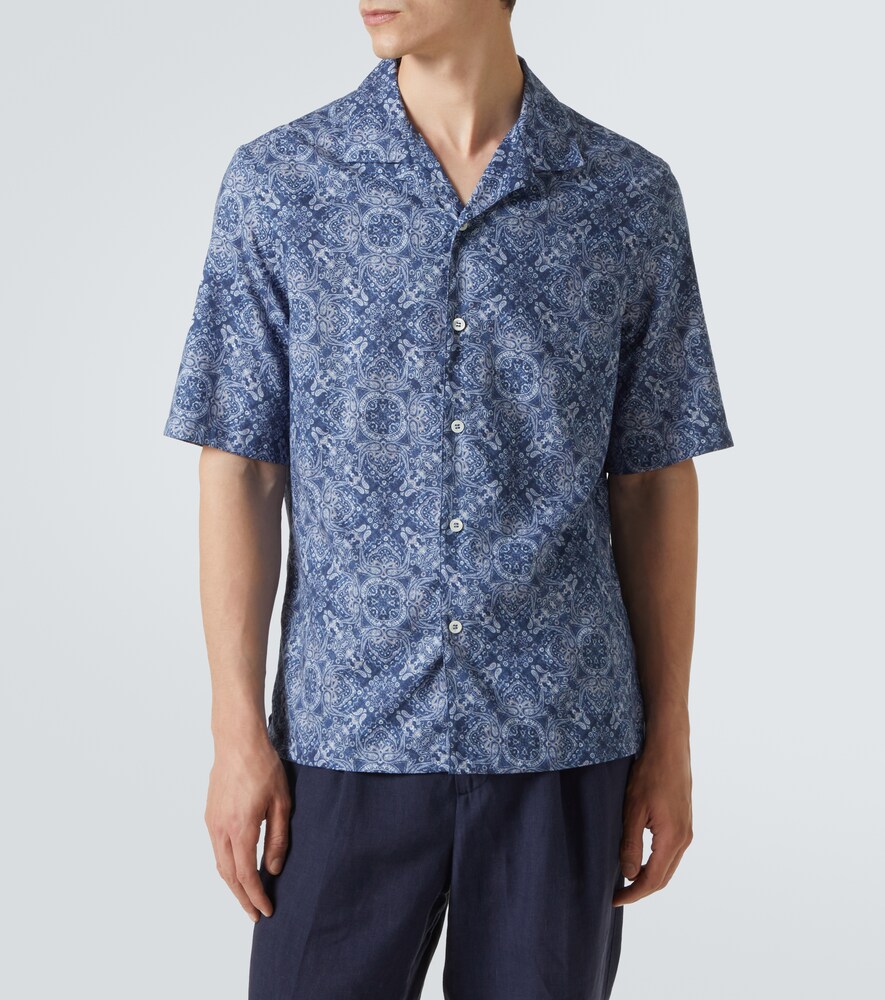  Brunello Cucinelli Brunello Cucinelli Printed Cotton Shirt 