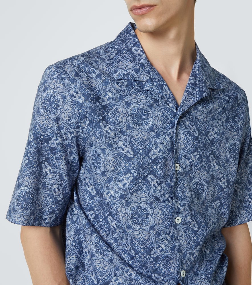  Brunello Cucinelli Brunello Cucinelli Printed Cotton Shirt 