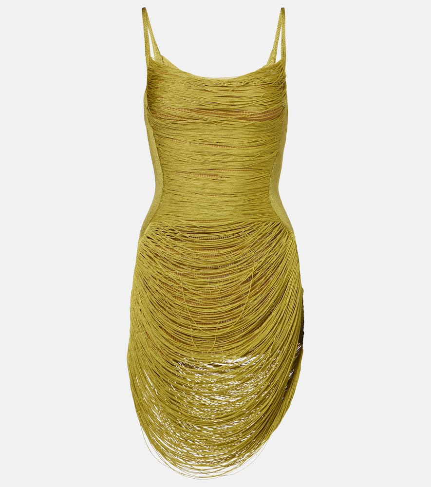 The Attico Fringed minidress