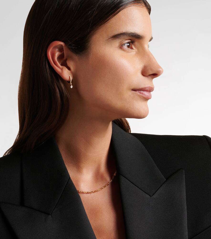 Suzanne Kalan 18kt Gold Drop Earrings With Diamonds In Gold