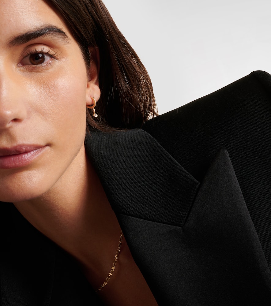 Suzanne Kalan 18kt Gold Drop Earrings With Diamonds In Gold