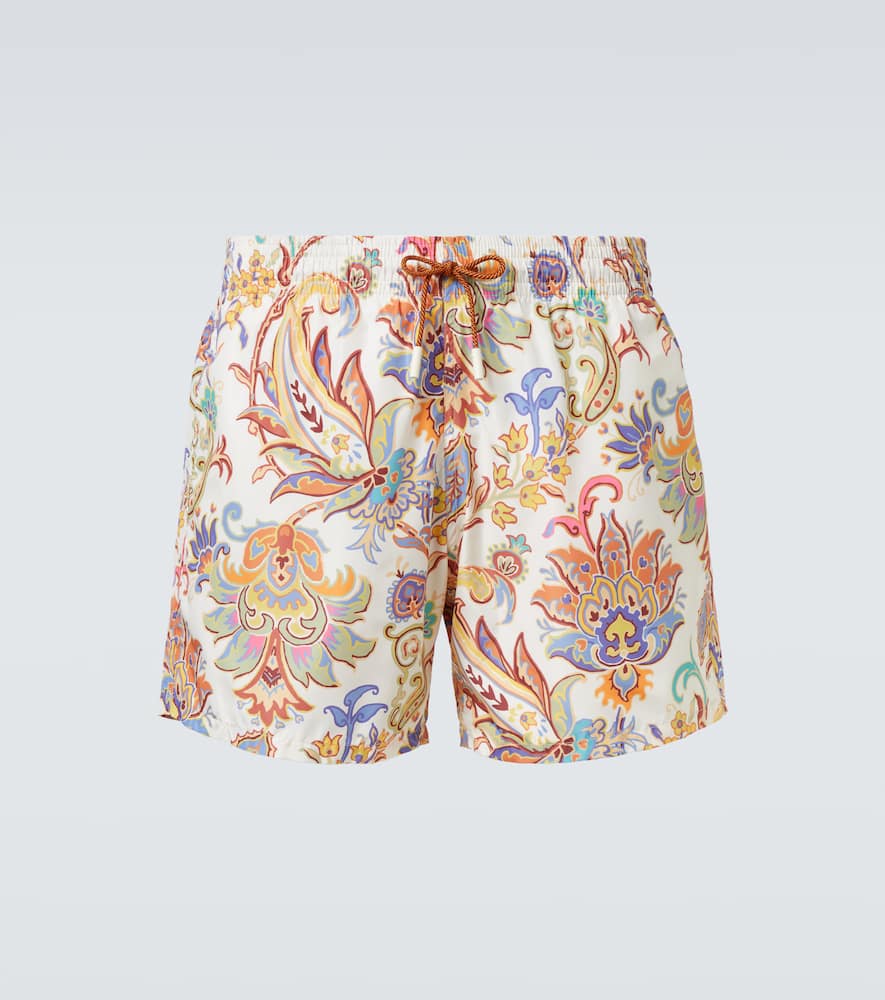 Paisley swim trunks