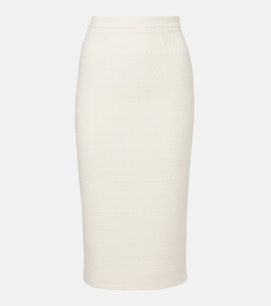 Bouclé pencil skirt