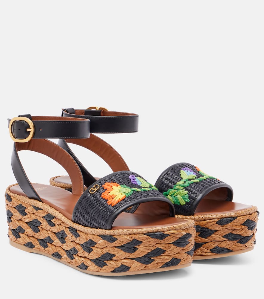 Bribri raffia espadrille wedges