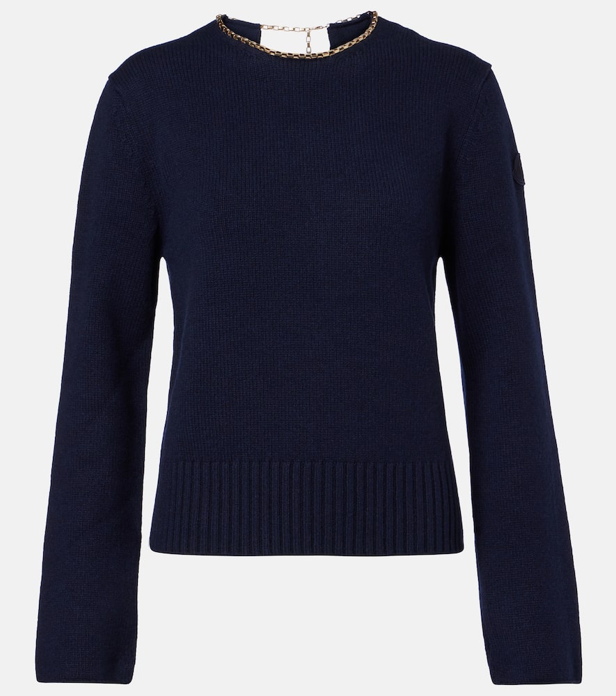 Ribbed-knit wool and cashmere sweater