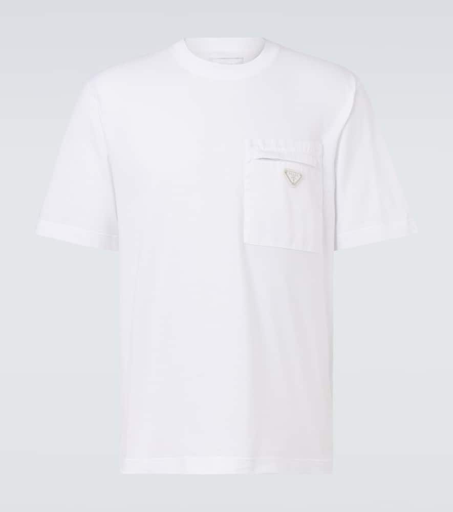 Prada Re-nylon And Jersey T-shirt
