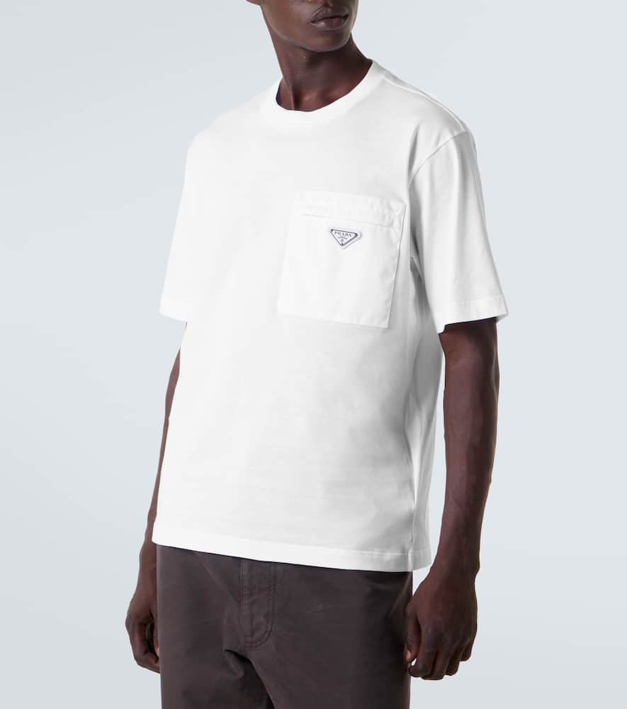 Prada Re-nylon And Jersey T-shirt