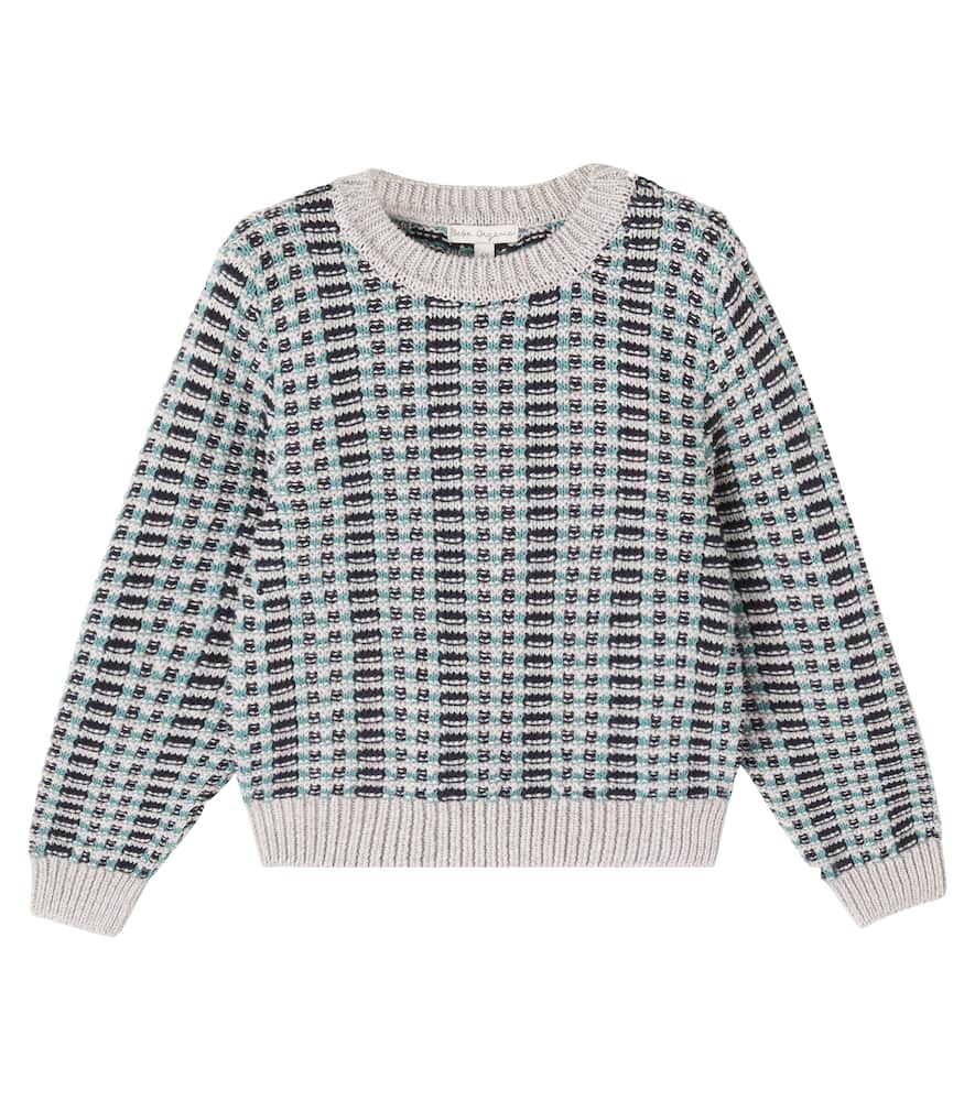 Bebe Organic Sean Cotton And Wool Sweater In Black