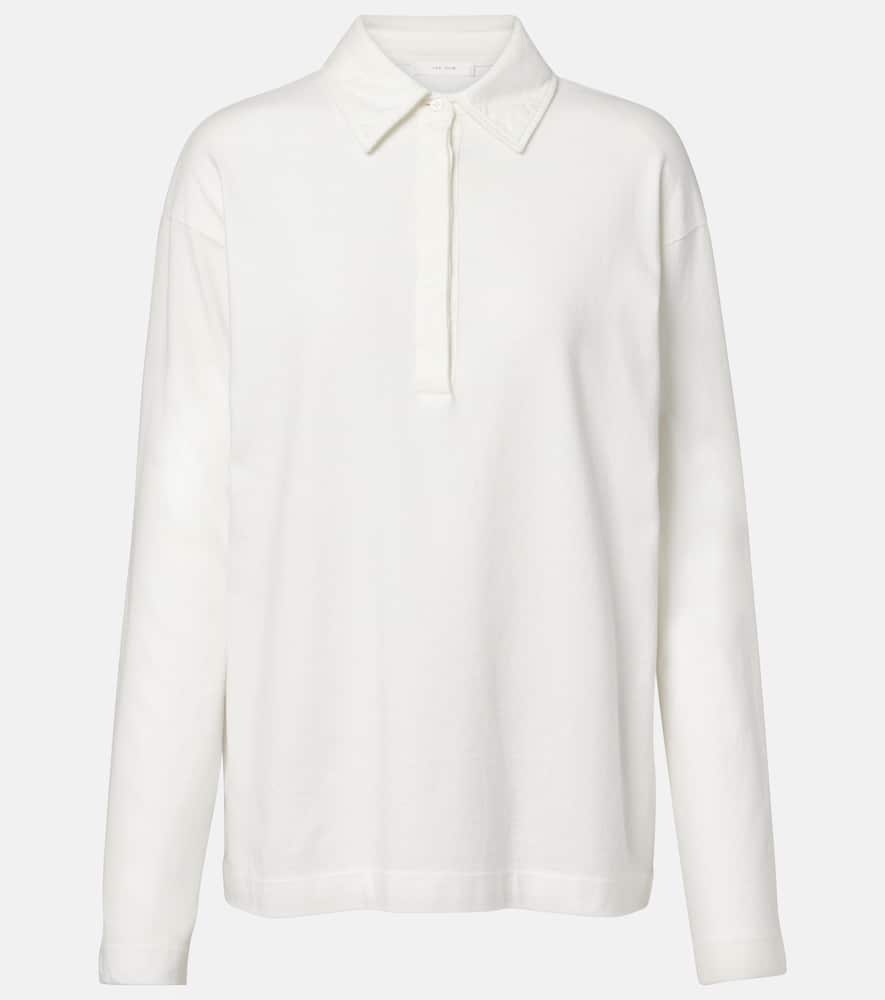 The Row Roddie Cotton Polo Shirt In White