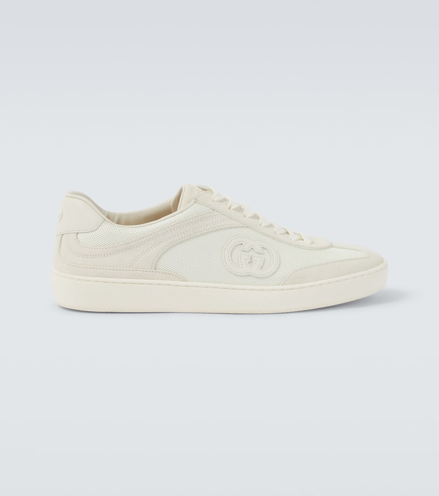 G75 suede and canvas sneakers