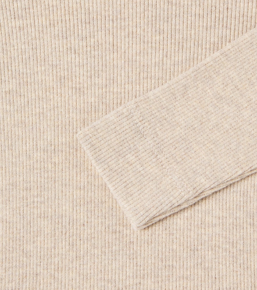 1+ In The Family Baby Aritz Ribbed-knit T-shirt In Neutral