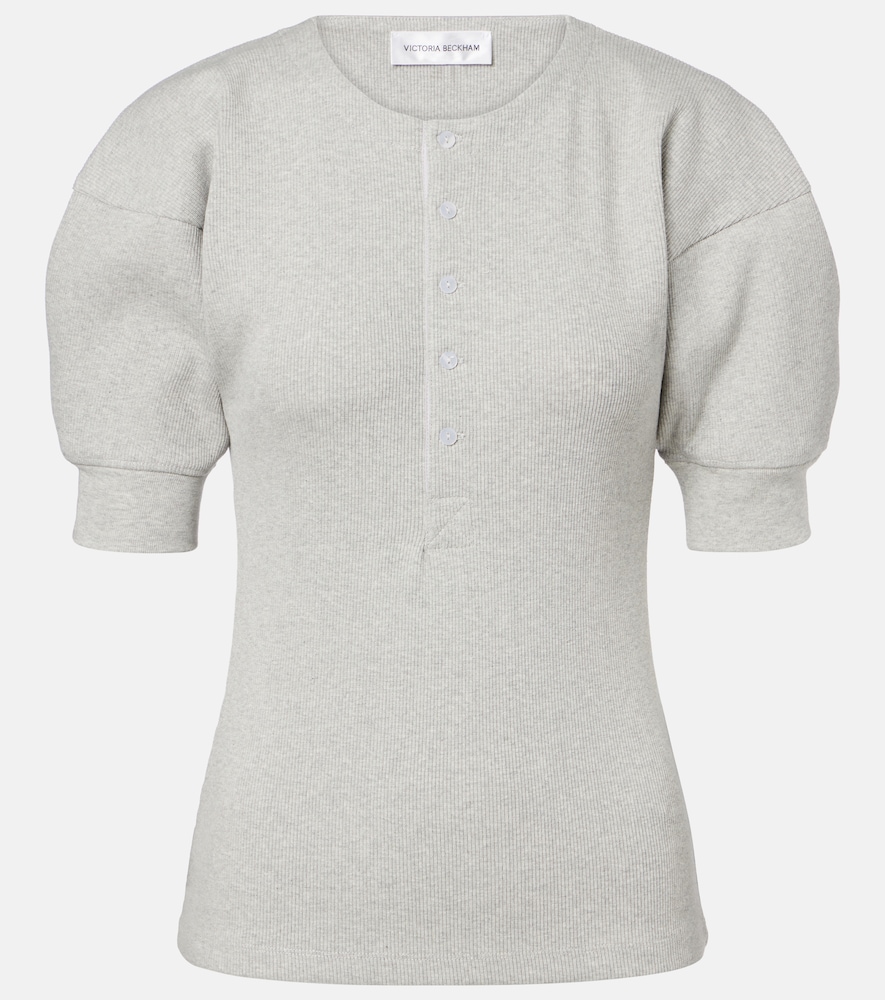 Cotton-Blend Henley Shirt