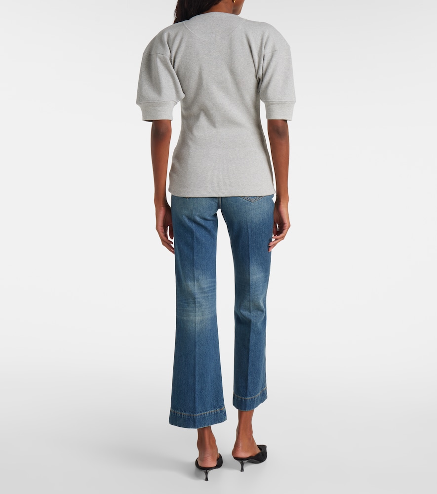 Cotton-Blend Henley Shirt