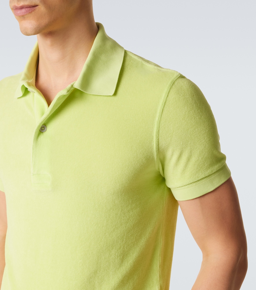Cotton-Blend Terry Polo Shirt