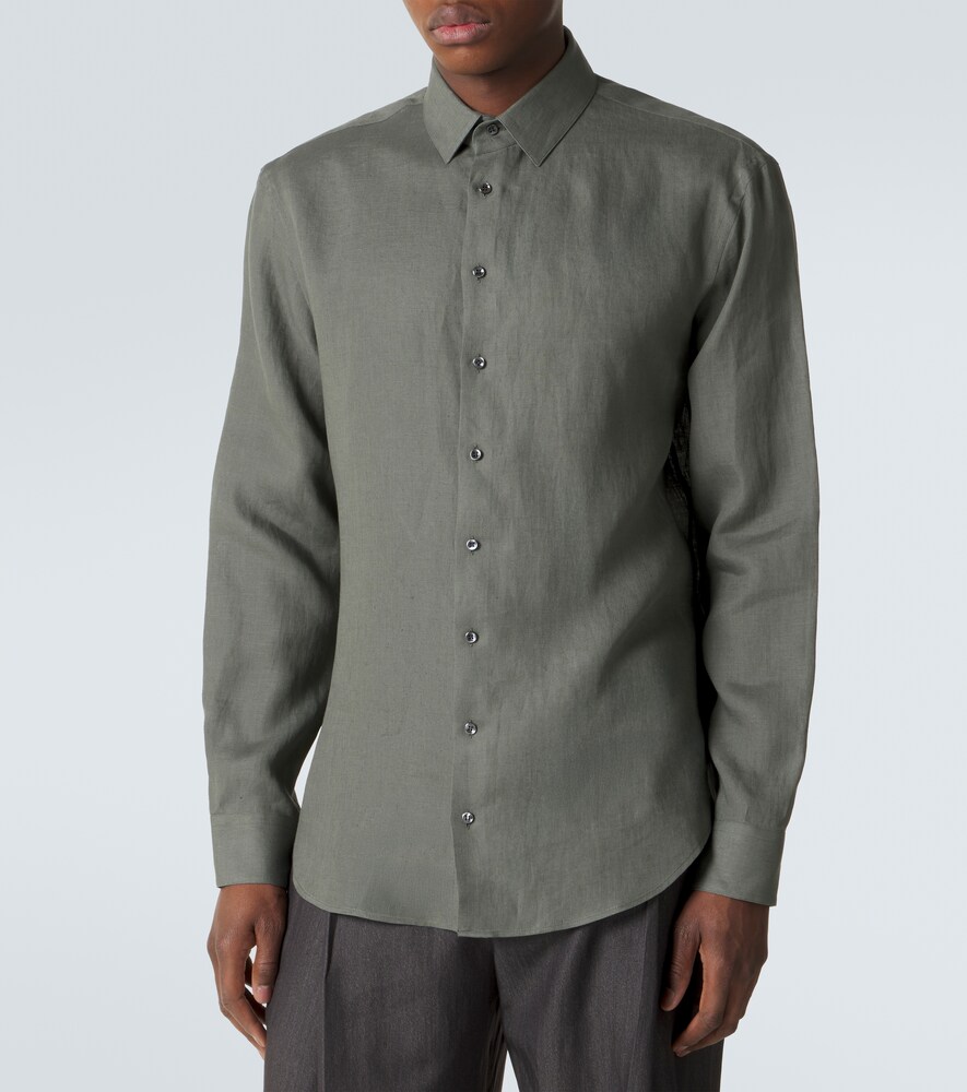  Giorgio Armani Giorgio Armani Hemd Aus Leinen 