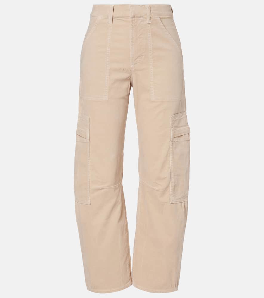 Citizen Of Humanity Marcelle Cotton Corduroy Cargo Pants In Neutral