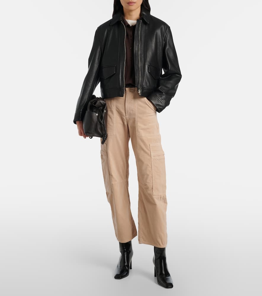 Citizen Of Humanity Marcelle Cotton Corduroy Cargo Pants In Neutral