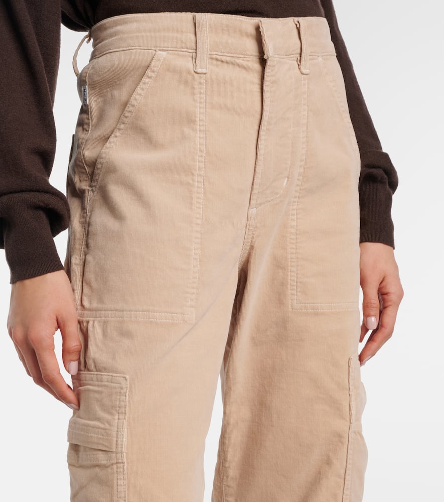 Citizen Of Humanity Marcelle Cotton Corduroy Cargo Pants In Neutral