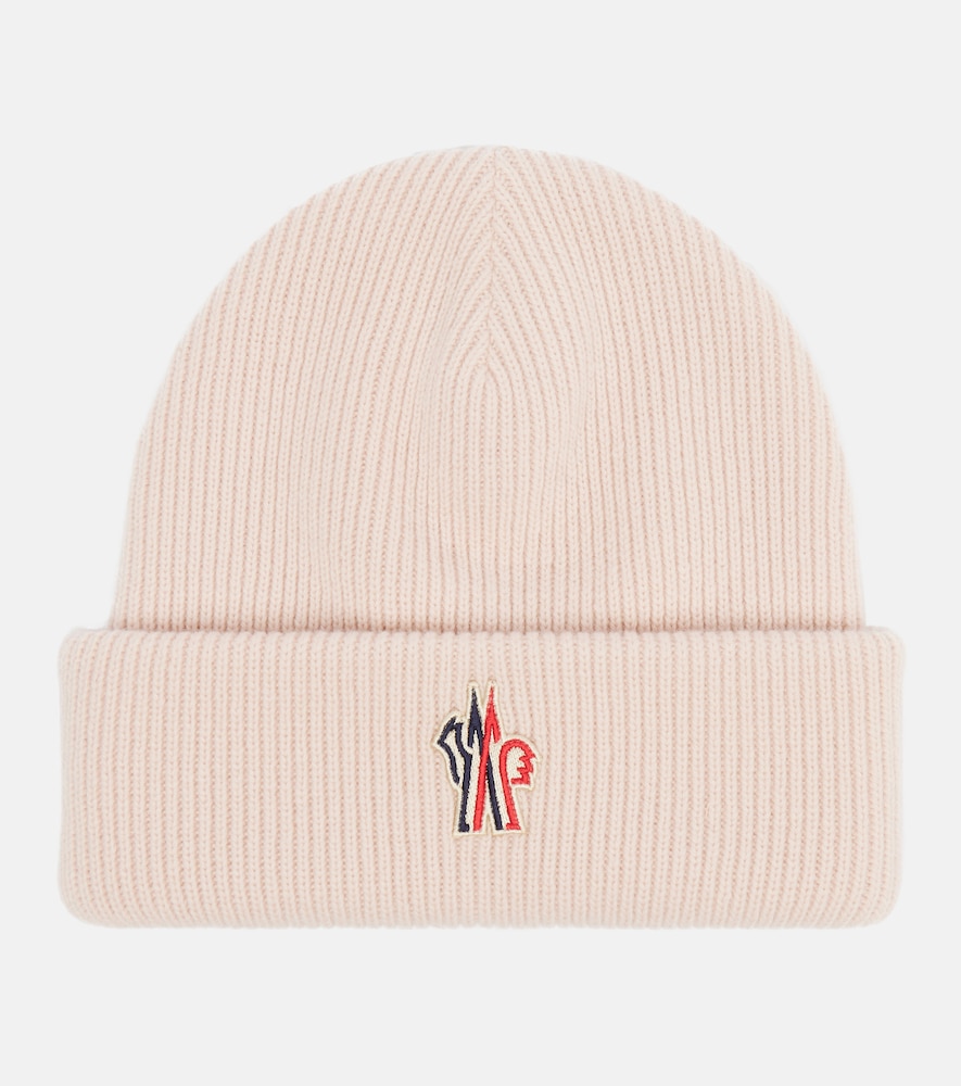 Moncler Logo virgin wool beanie