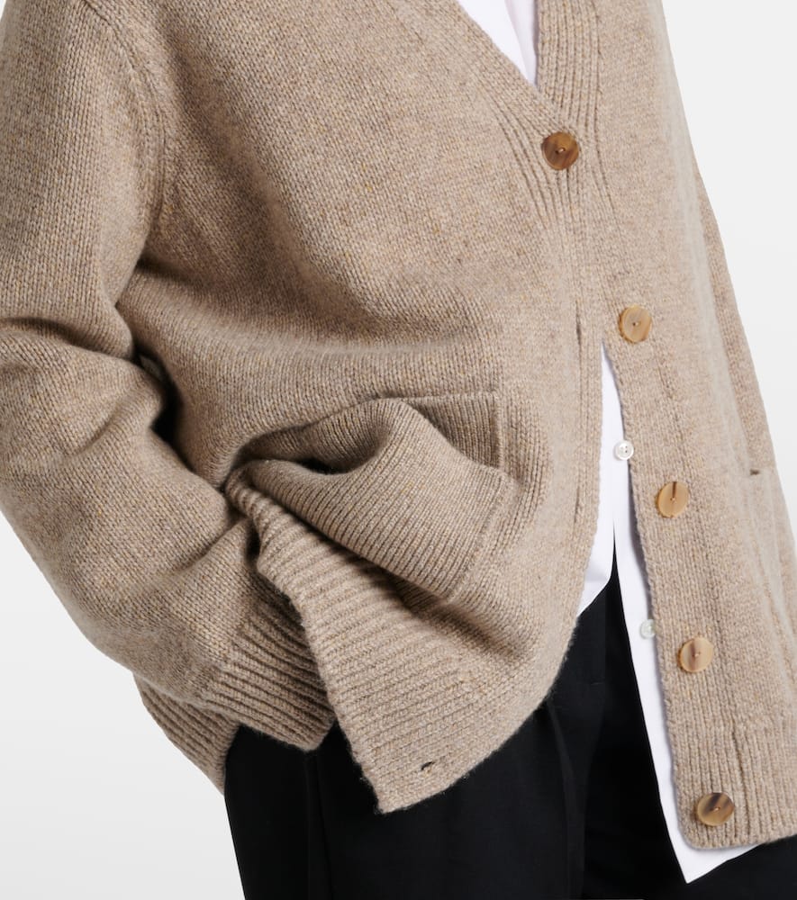The Row Milou Cashmere Cardigan In Neutral