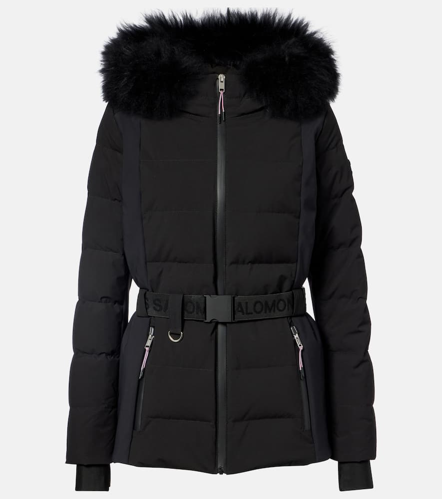 Yves Salomon Doudoune 64cm Ski Jacket In Black