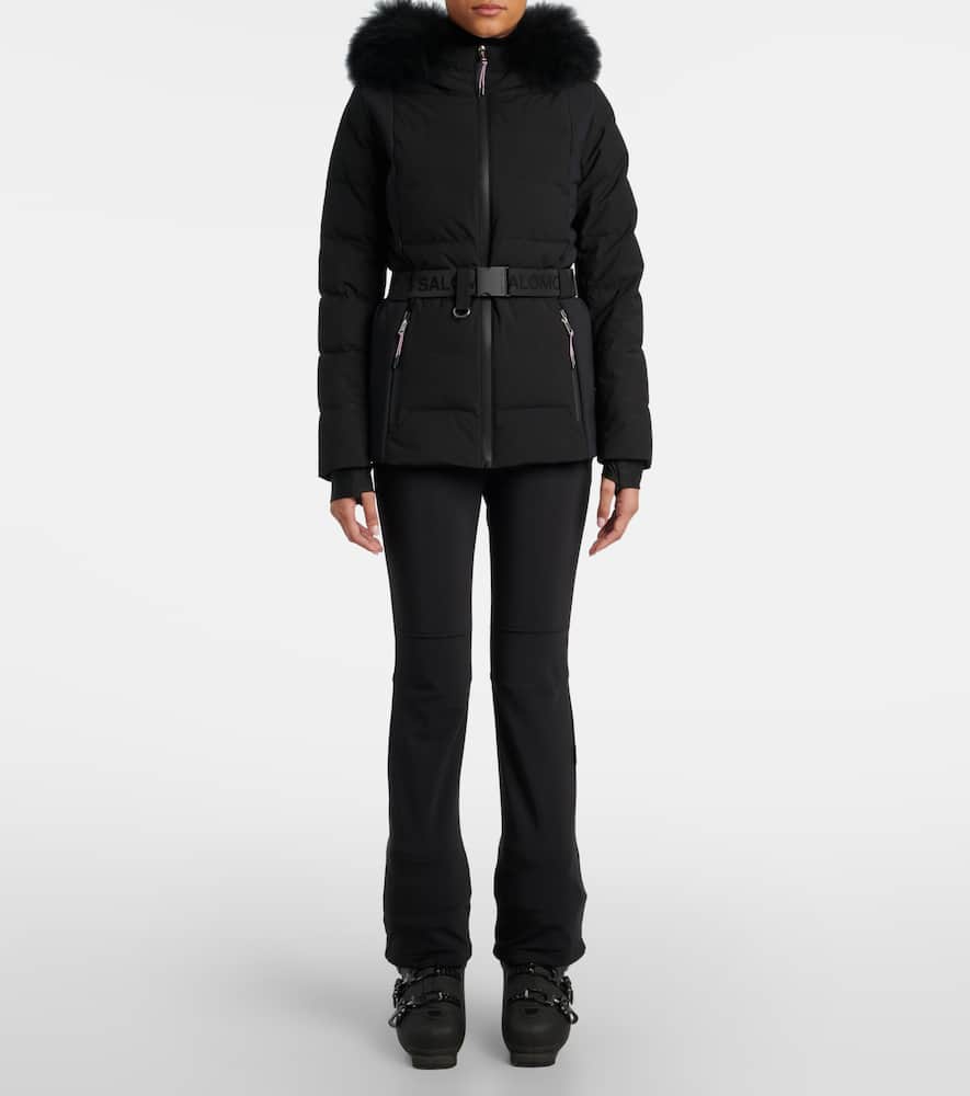 Yves Salomon Doudoune 64cm Ski Jacket In Black