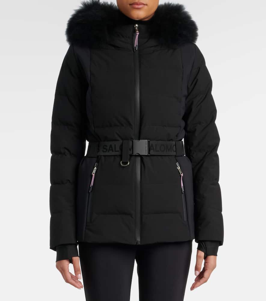 Yves Salomon Doudoune 64cm Ski Jacket In Black