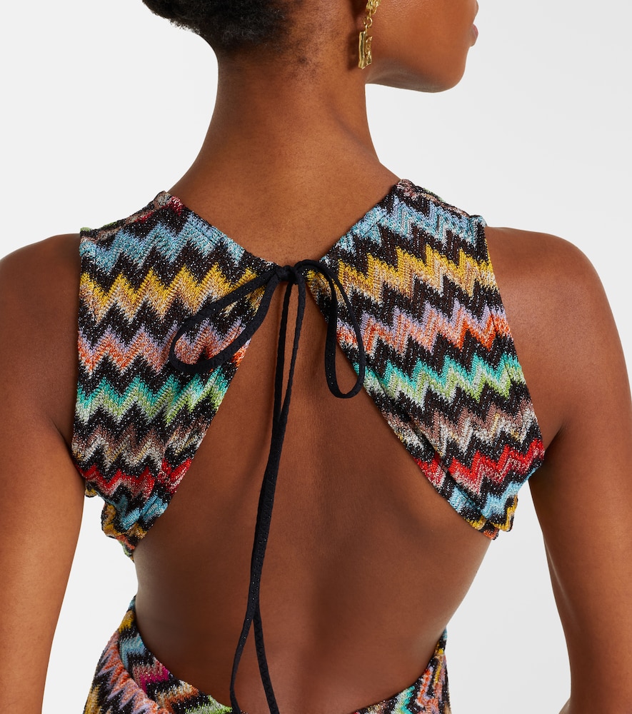  Missoni Missoni Zigzag Open-back Lame Jumpsuit 