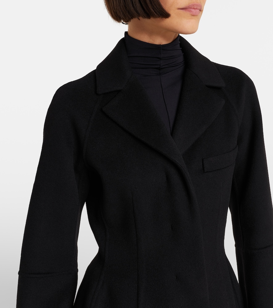  Sportmax Sportmax Peplum Virgin Wool Coat 