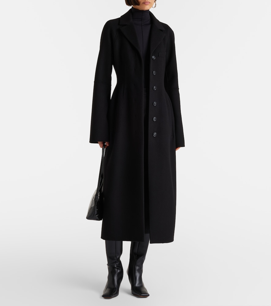  Sportmax Sportmax Peplum Virgin Wool Coat 