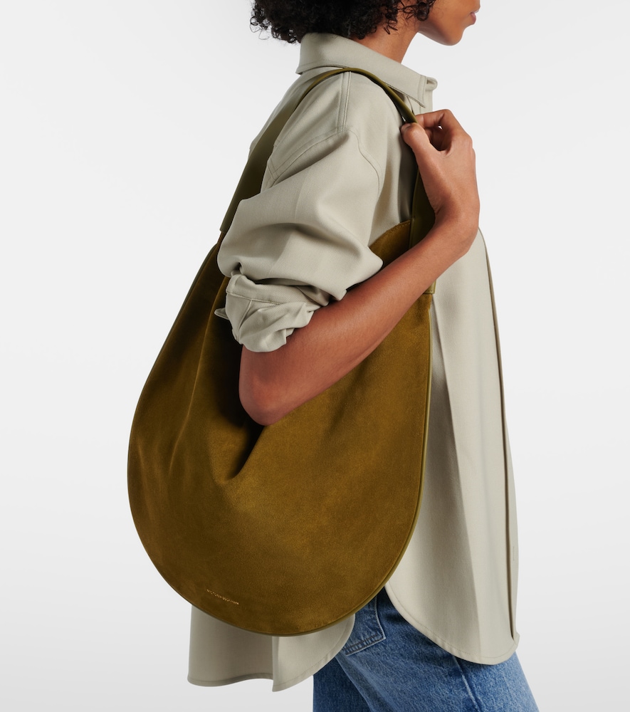 Victoria Beckham Soft Plié suede shoulder bag