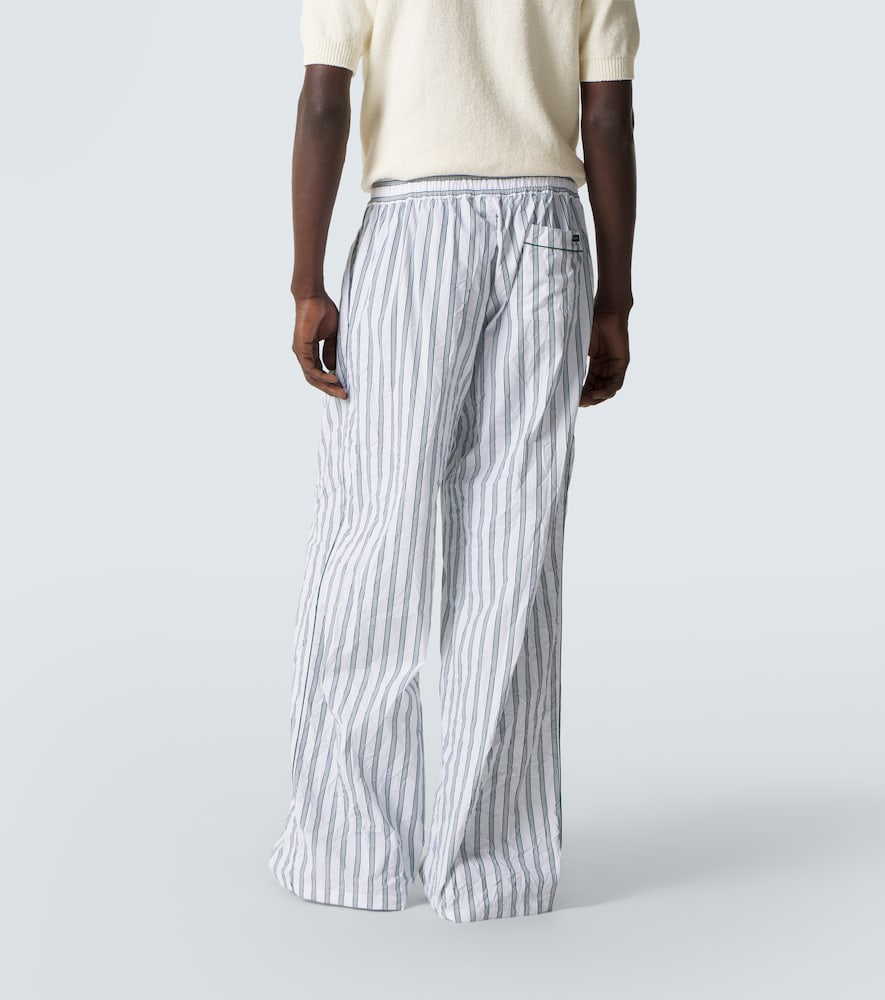  Dolce&gabbana Dolce&gabbana Striped Poplin Wide-leg Pants 