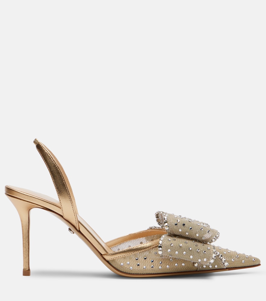  Mach & Mach Mach & Mach Le Cadeau 85 Mesh Slingback Pumps 