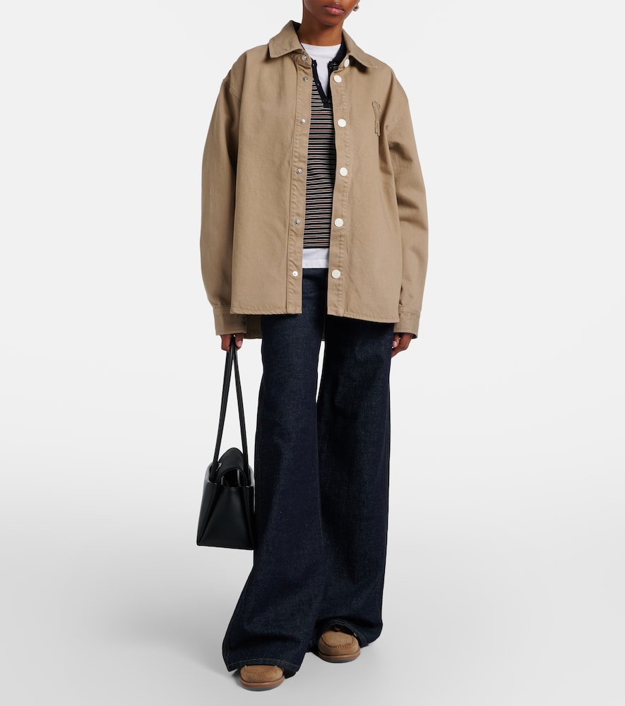  Ami Paris Ami Paris Ami De Cåur Cotton Overshirt 