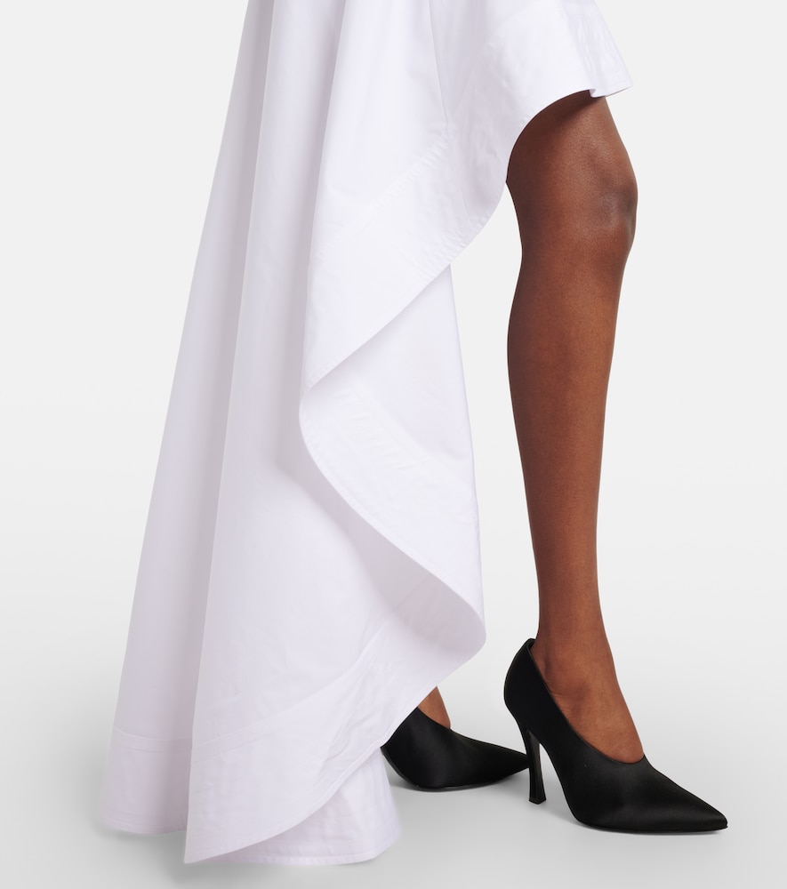  Stella Mccartney Stella Mccartney Asymmetrischer Minirock Aus Baumwollpopeline 