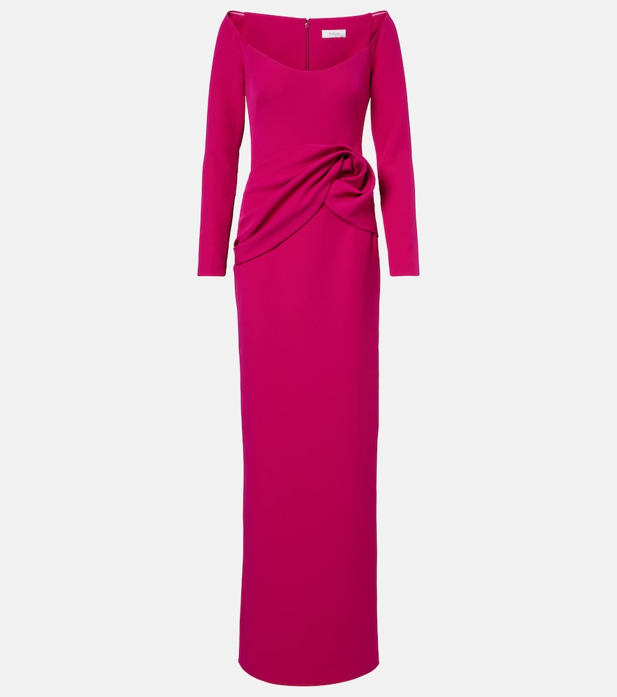 Safiyaa Emmina draped crêpe gown