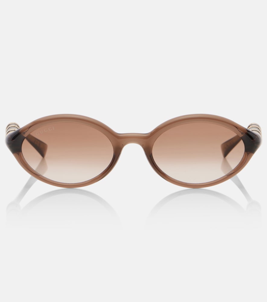 Gucci Bamboo oval sunglasses