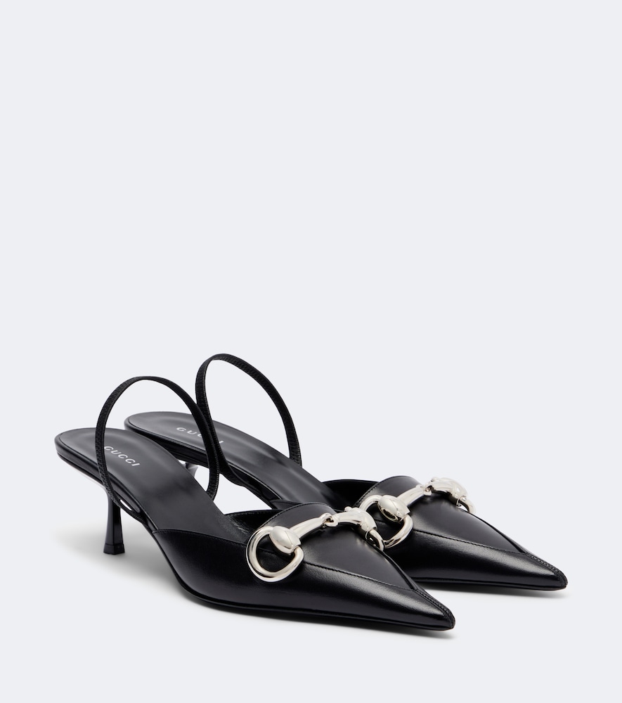 Slingback-Pumps Boulevard aus Leder