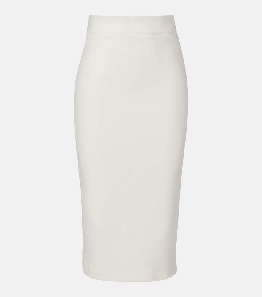 Safiyaa Hokuku crêpe pencil skirt