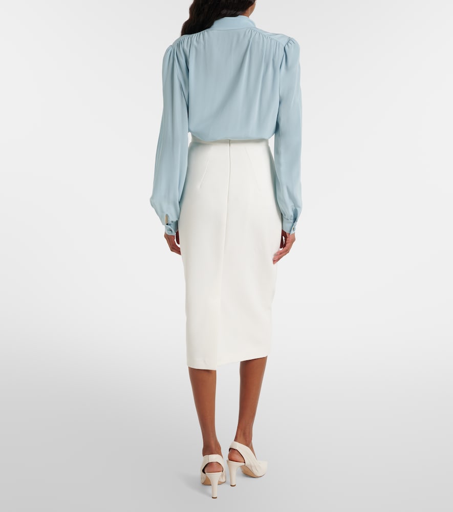  Safiyaa Safiyaa Bleistiftrock Hokuku Aus Crêpe 