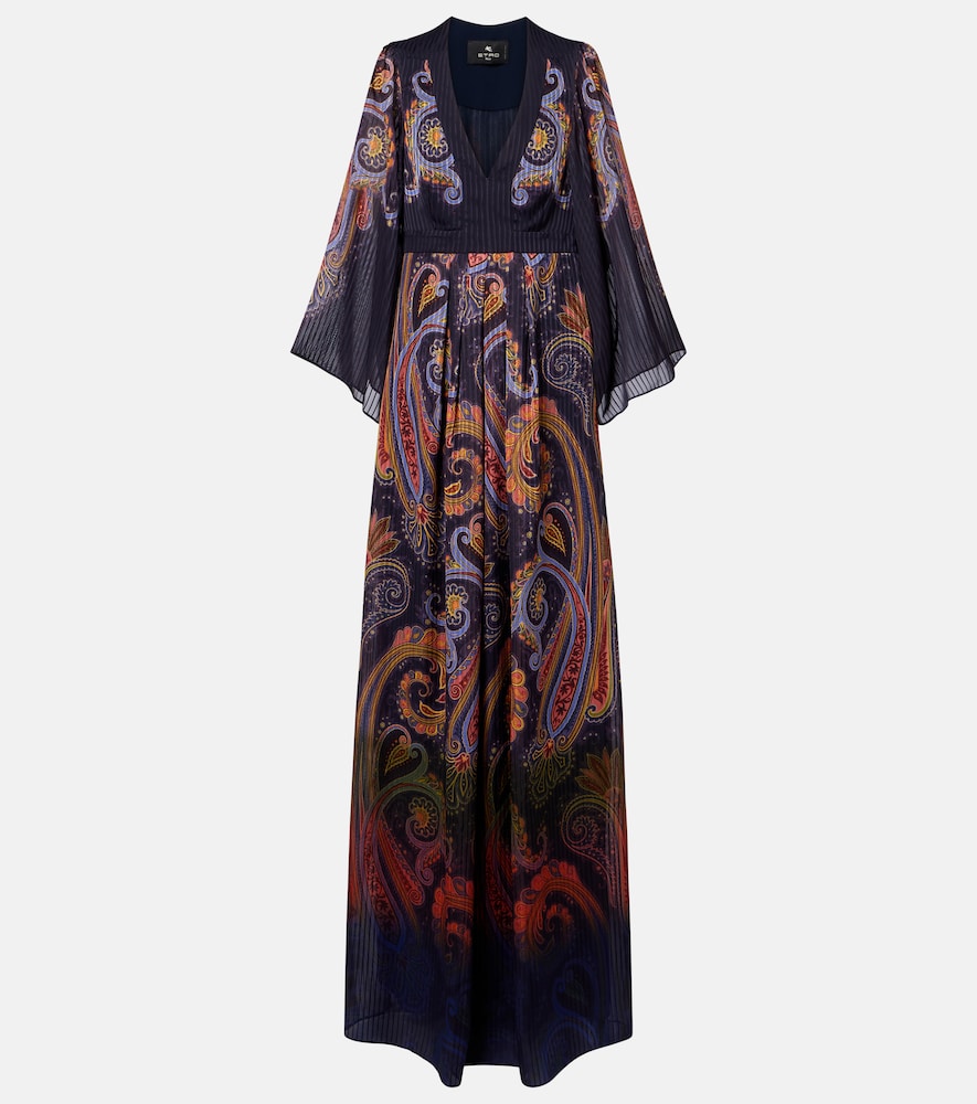 Etro Women's Multicoloured Paisley Maxi Dress UK Size 18 - Mytheresa