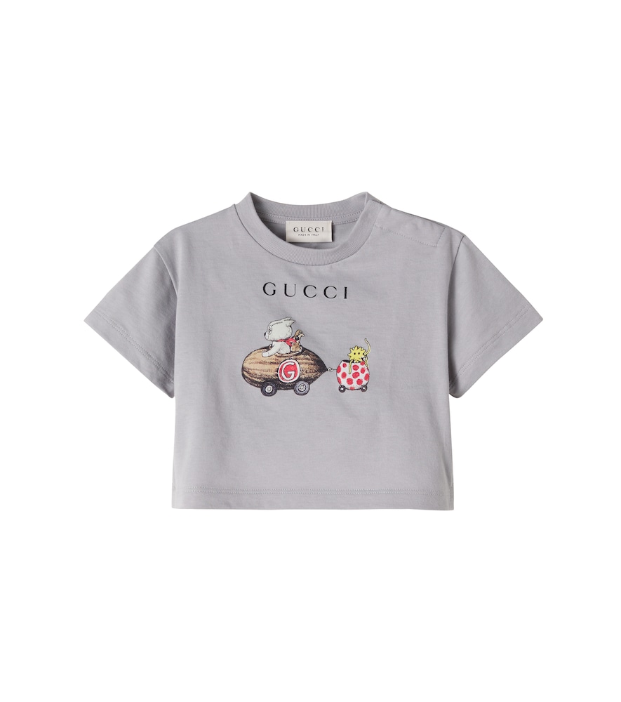 Gucci Kids Grey Baby Printed Cotton Jersey T-Shirt M Size 36 - Mytheresa