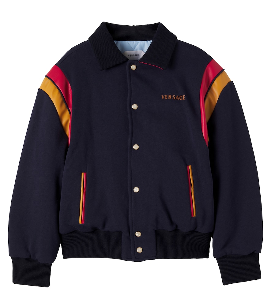 Versace Kids Logo cotton jersey blouson jacket | Thumbnail 5 Versace Kids Logo cotton jersey blouson jacket | Thumbnail 5