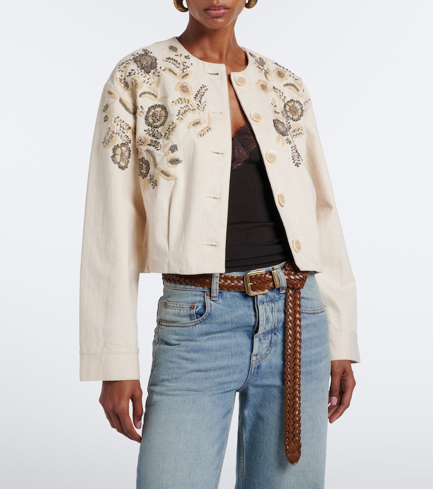 Veronica Beard Emeren embroidered cotton jacket | Thumbnail 5 Veronica Beard Emeren embroidered cotton jacket | Thumbnail 5