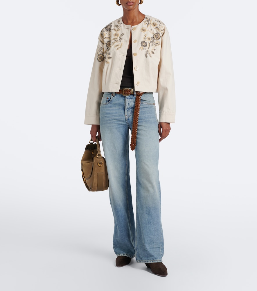 Veronica Beard Emeren embroidered cotton jacket | Thumbnail 4 Veronica Beard Emeren embroidered cotton jacket | Thumbnail 4