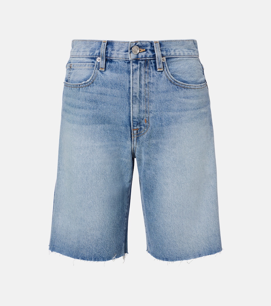 Shorts Bermuda Cut Off di jeans sfrangiati
