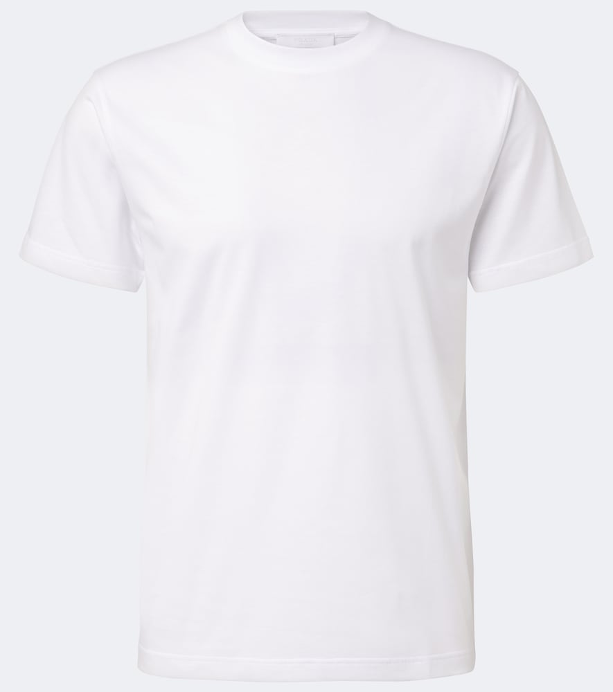 Prada Cotton Jersey T-shirt Three-pack In White